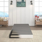 LuxeHome Furniture 7'' Twin Heavy-Duty Metal Box Spring with a sleek design, fabric cover, and sturdy support for up to 3000 