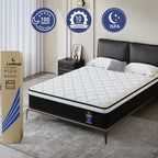 (Twin/Full/Queen/King) 12-Inch Gel Memory Foam Hybrid Mattress — Individual Pocket Coils, Pressure Relief & Motion Isolation, Medium-Firm, CertiPUR-US Certified