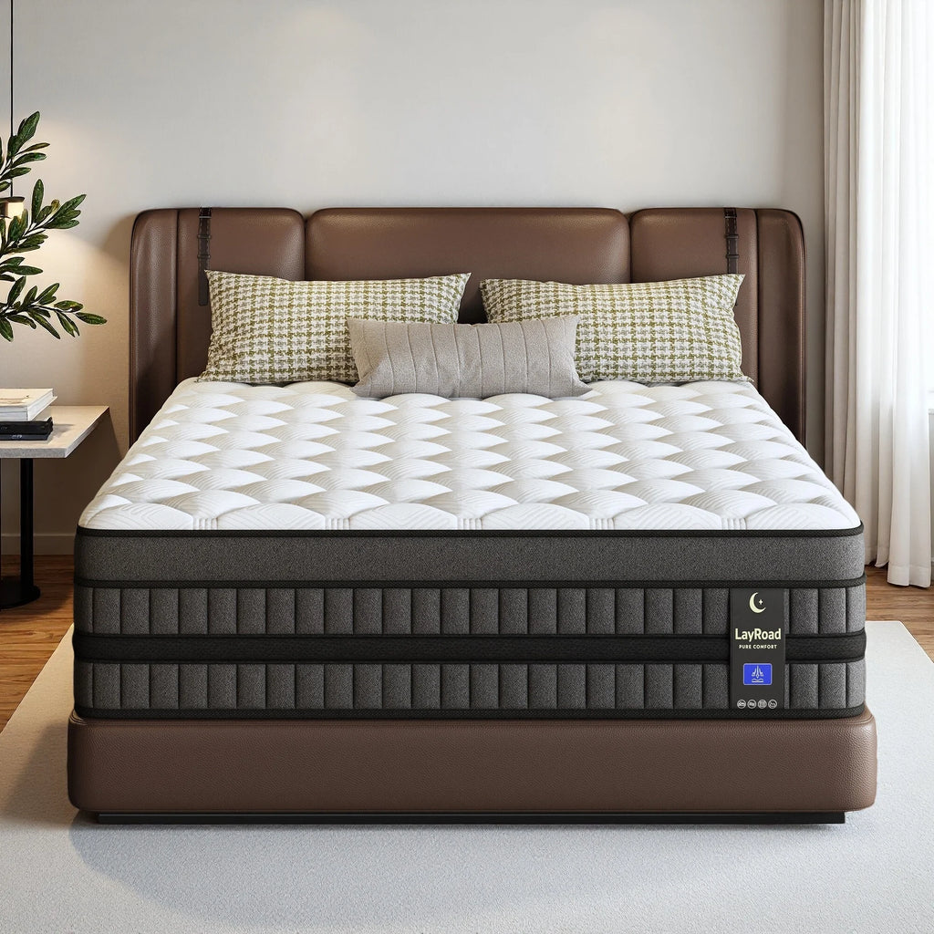 Hybrid gel memory foam mattress USA medium firm with pocketed springs comfortable bed mattress- LuxeHome Furniture