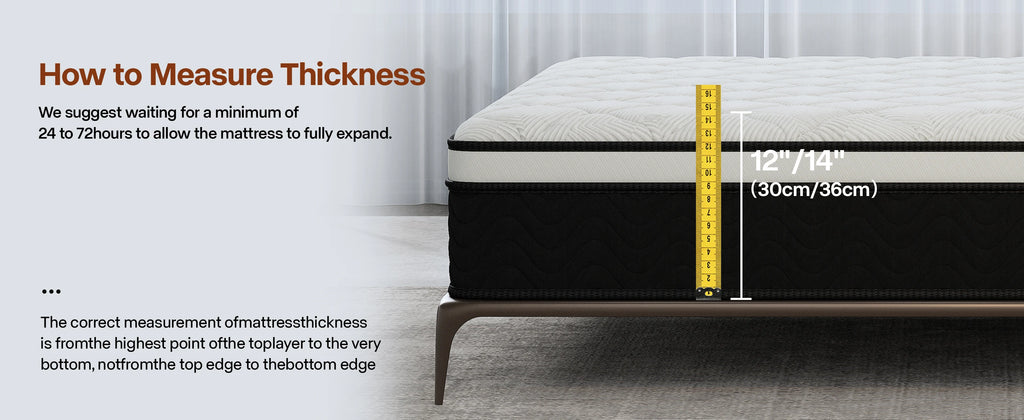 (Twin/Full/Queen/King) 12-Inch Gel Memory Foam Hybrid Mattress — Individual Pocket Coils, Pressure Relief & Motion Isolation, Medium-Firm, CertiPUR-US Certified