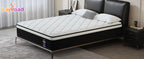 (Twin/Full/Queen/King) 12-Inch Gel Memory Foam Hybrid Mattress — Individual Pocket Coils, Pressure Relief & Motion Isolation, Medium-Firm, CertiPUR-US Certified