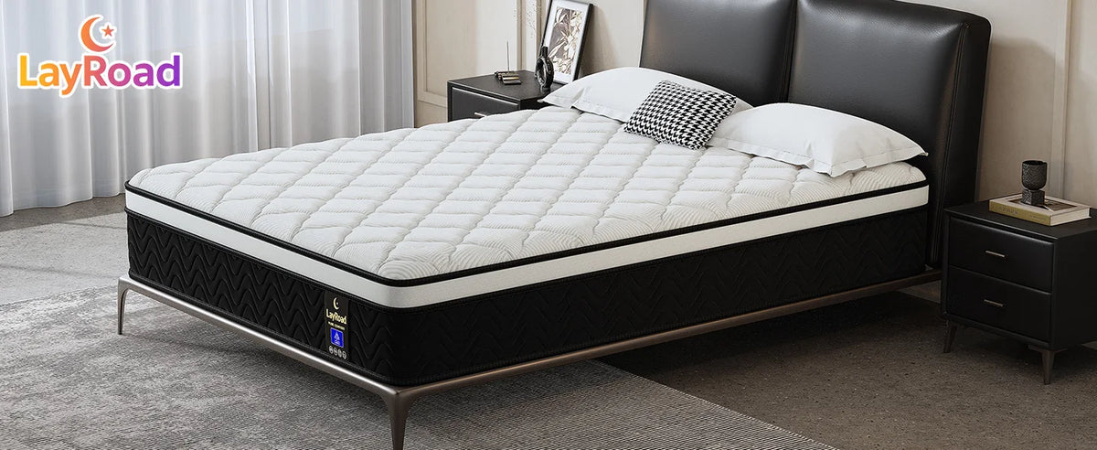 (Twin/Full/Queen/King) 12-Inch Gel Memory Foam Hybrid Mattress — Individual Pocket Coils, Pressure Relief & Motion Isolation, Medium-Firm, CertiPUR-US Certified