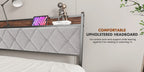 King Size Metal Bed Frame (Heavy-Duty) with Headboard Charging Station — Easy Assembly, (1,100 lbs Capacity)