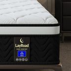 (Twin/Full/Queen/King) 12-Inch Gel Memory Foam Hybrid Mattress — Individual Pocket Coils, Pressure Relief & Motion Isolation, Medium-Firm, CertiPUR-US Certified
